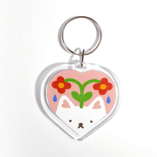 LLAVERO CORAZON GATITO Base