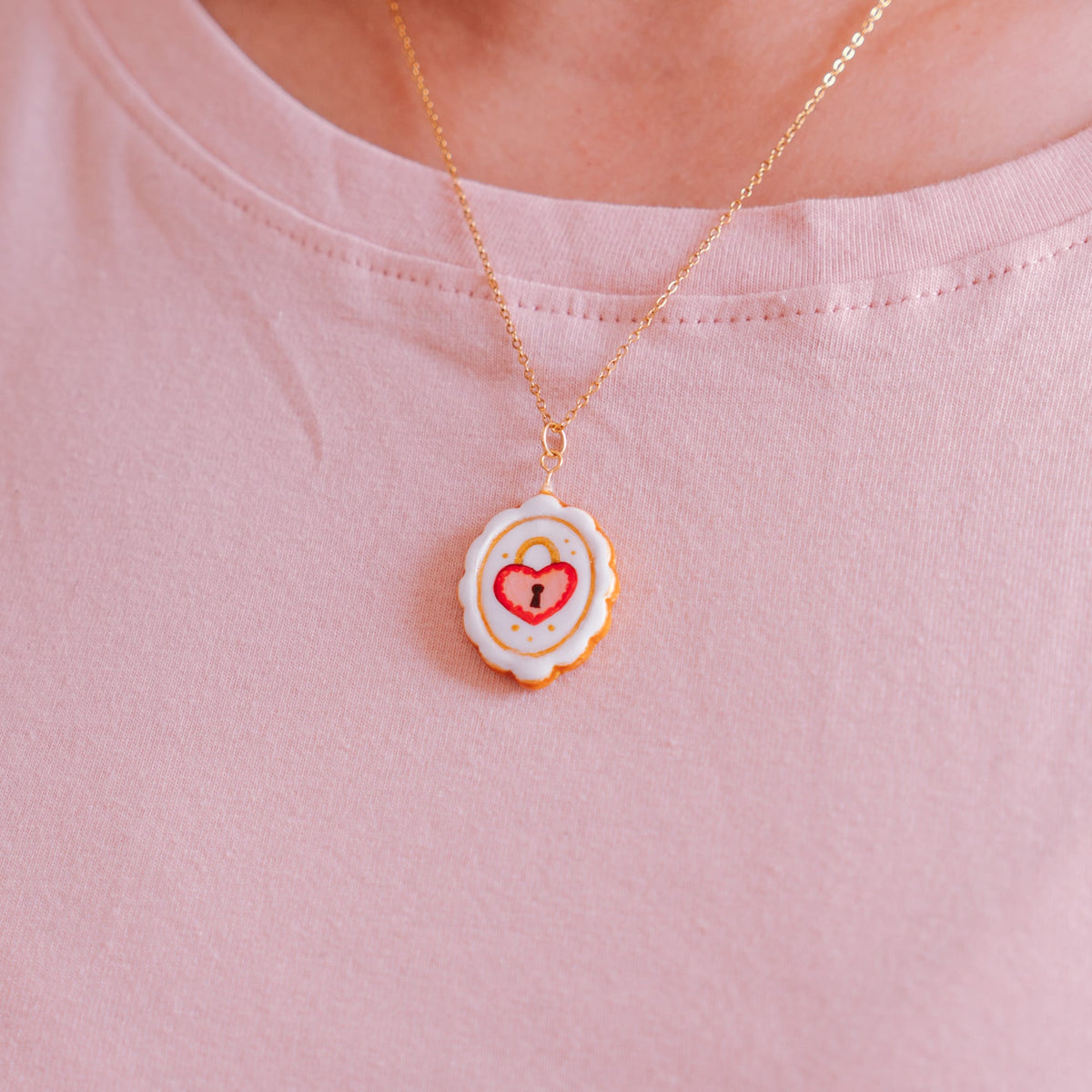 Collar Medalla Corazón Secreto