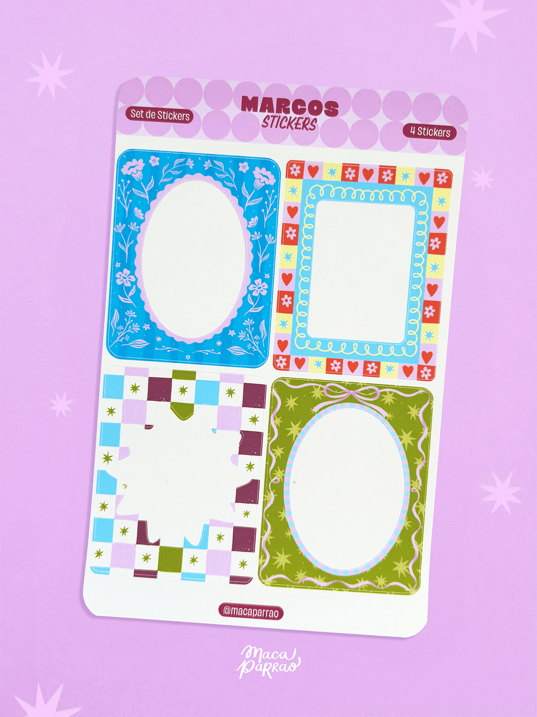 Set stickers ilustrado Marcos – DECATALOGO