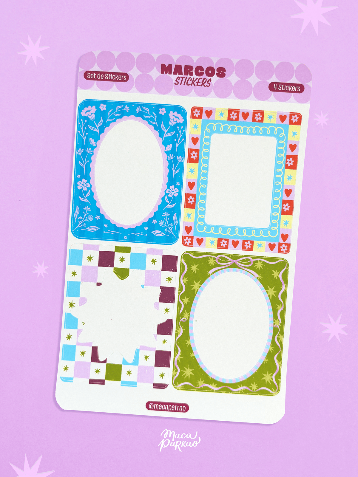 Set stickers ilustrado Marcos – DECATALOGO