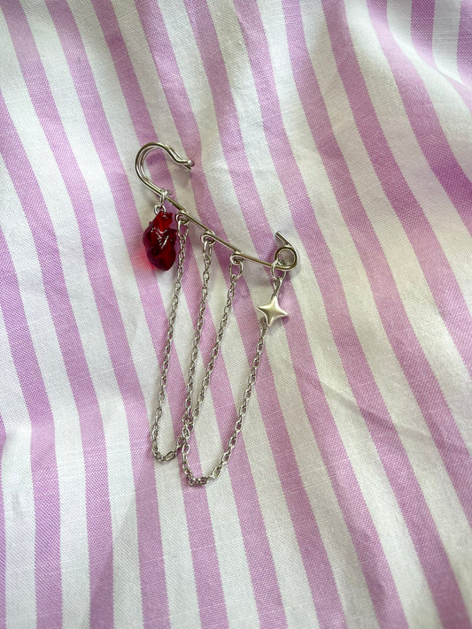 Prendedor prototipo de corazón