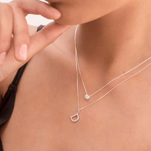 Collar Plata Punto Luz