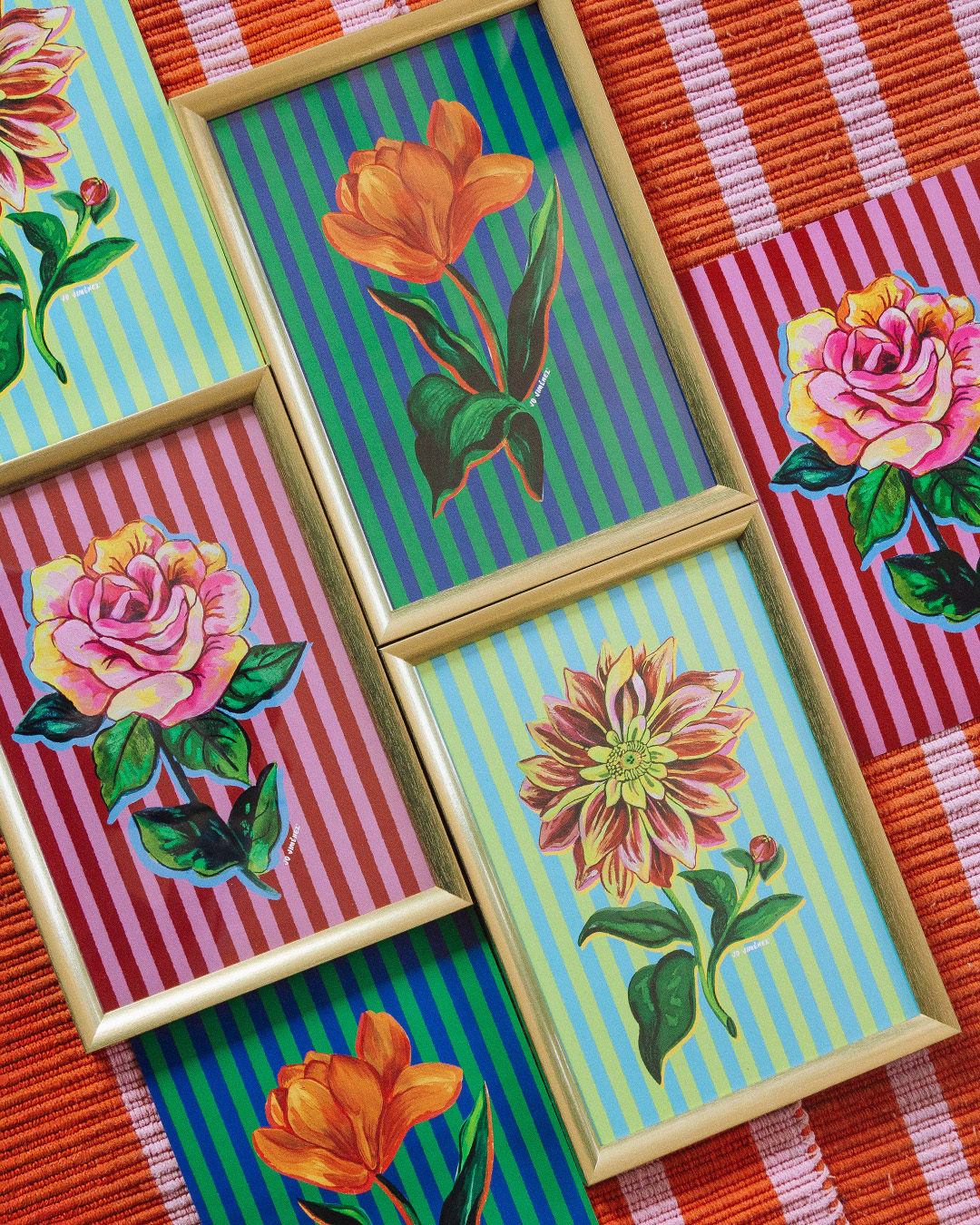 Set 3 póster flores Base – DECATALOGO