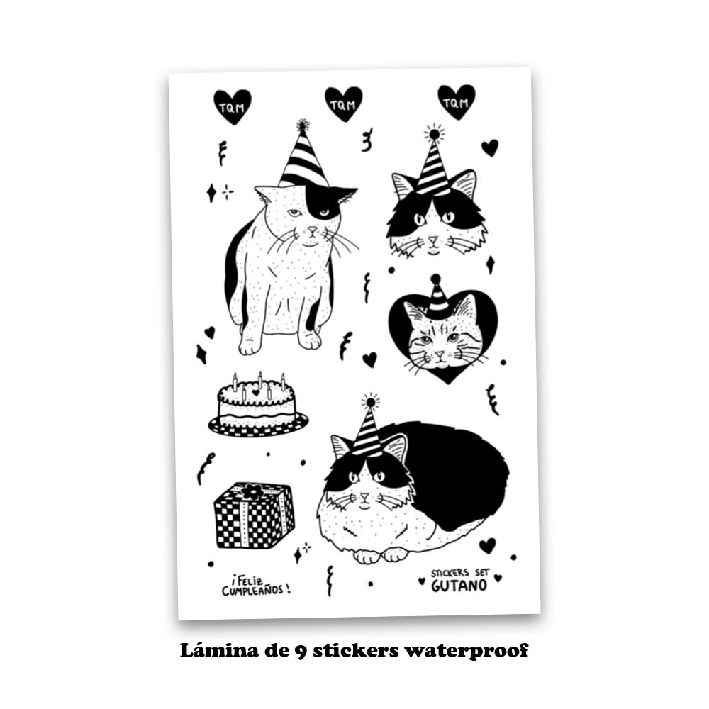 Set stickers Cumpleaños