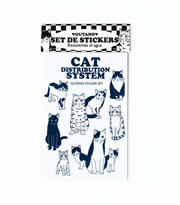 set de stickers Cat distribution system – DECATALOGO