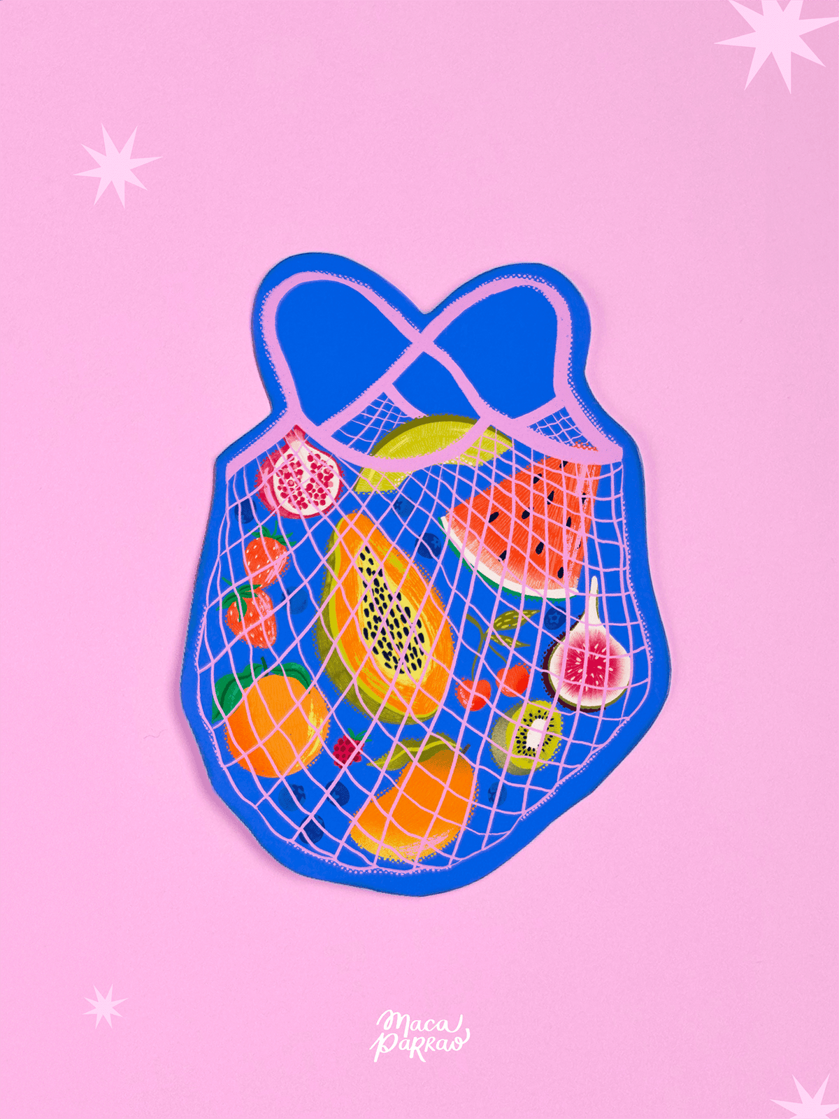 Sticker vinilo Bolsa frutas – DECATALOGO