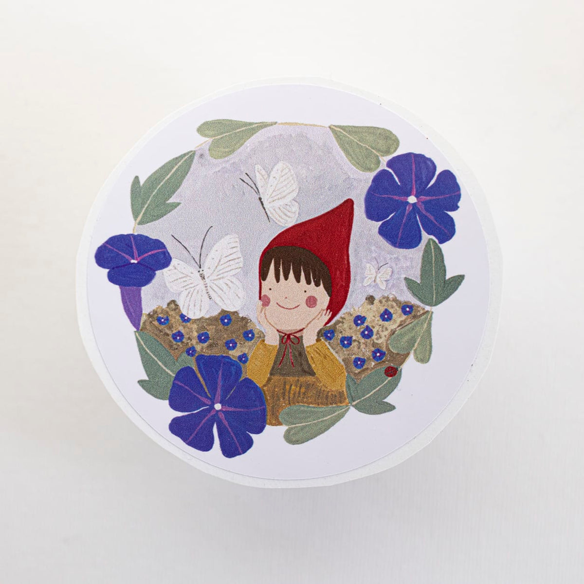 Sticker unitario Entre flores – DECATALOGO