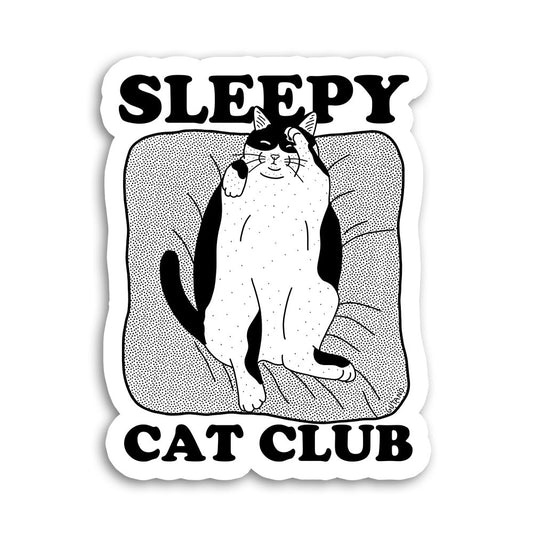 Sticker waterproof (sleepy cat club) Base