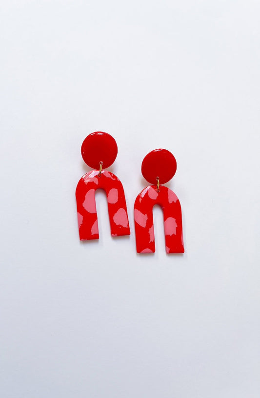 aros valeria vaq rojo