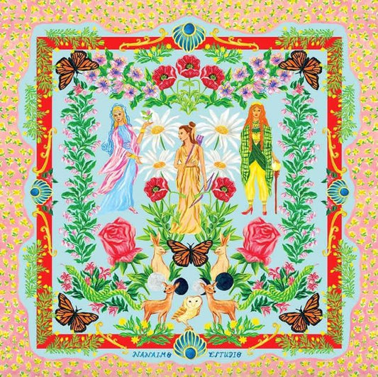 Pañuelo la Fabula 70 x 70 cms