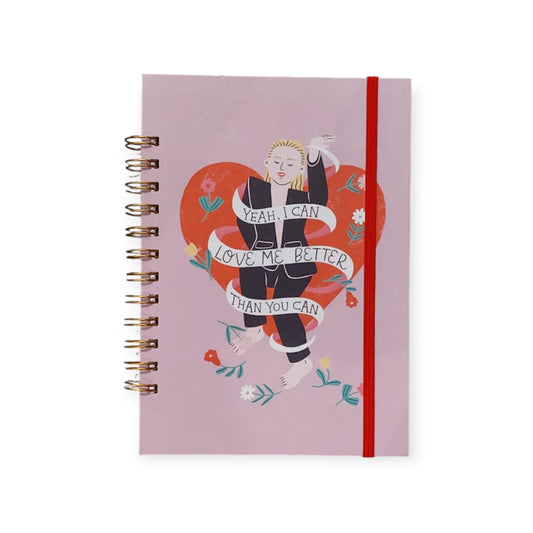 Cuaderno espiral I can love me better than you can 15x21 cm 80 hojas blancas