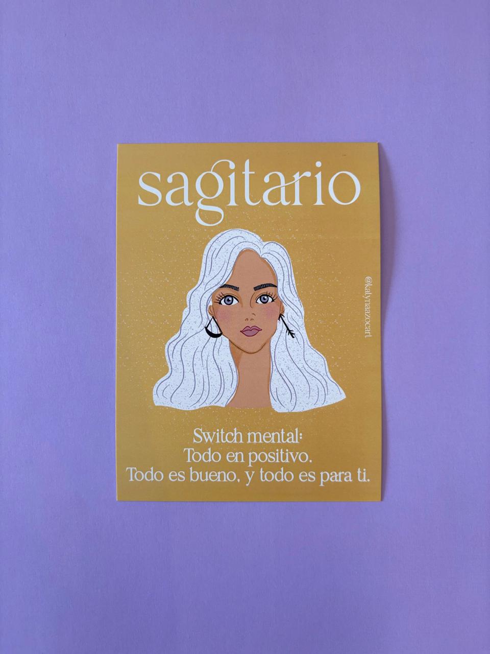 Postal Lema Signo Sagitario