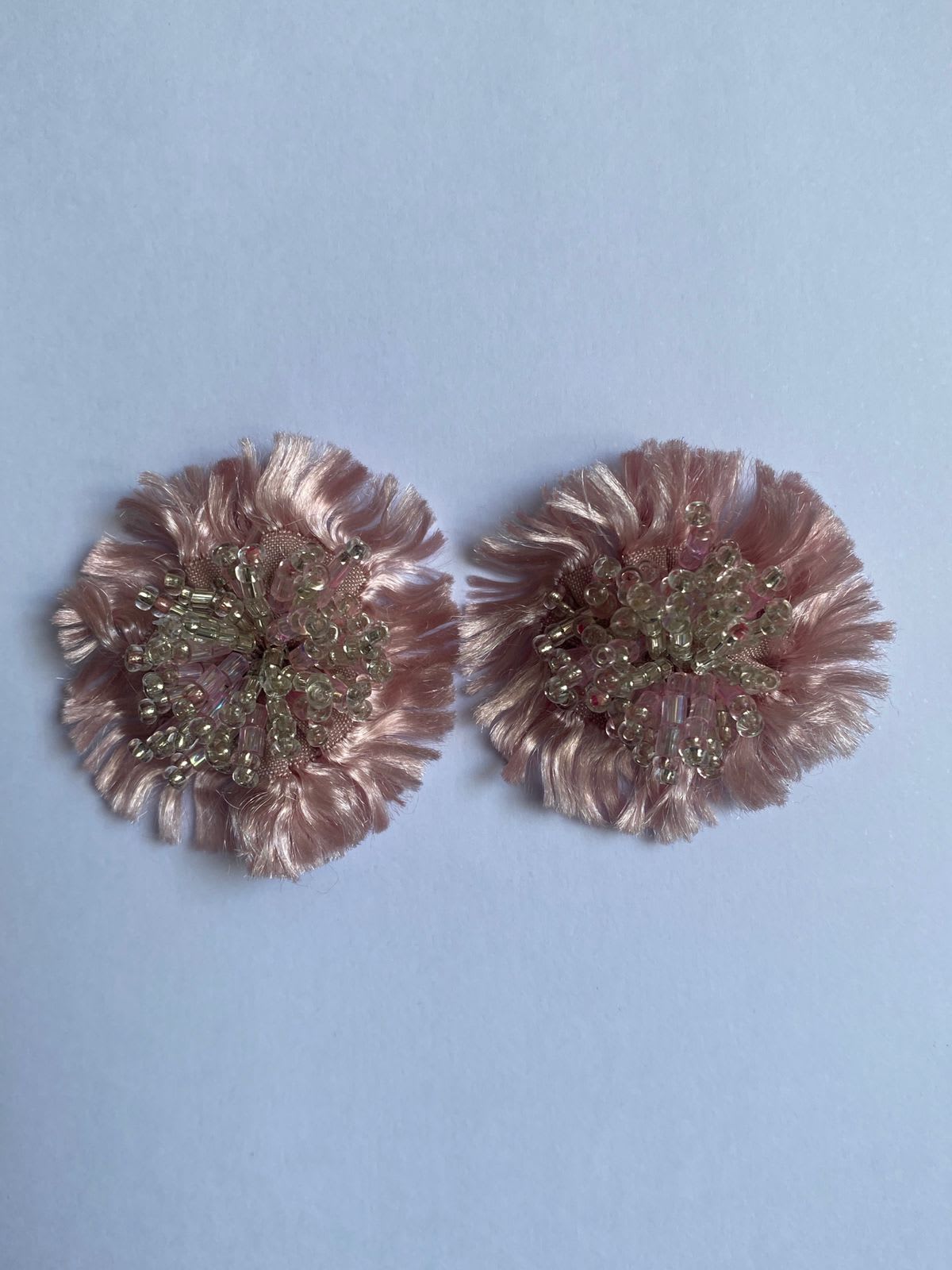 Aros Pompon Rosa