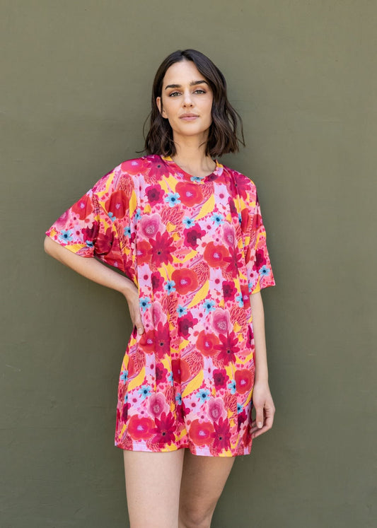 Maxi polera Gerbera T.U