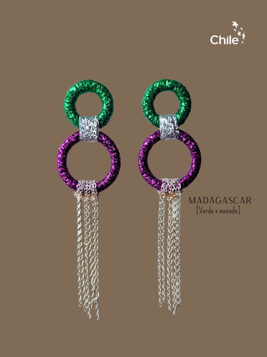 Aros Madagascar Verde X Morado Base