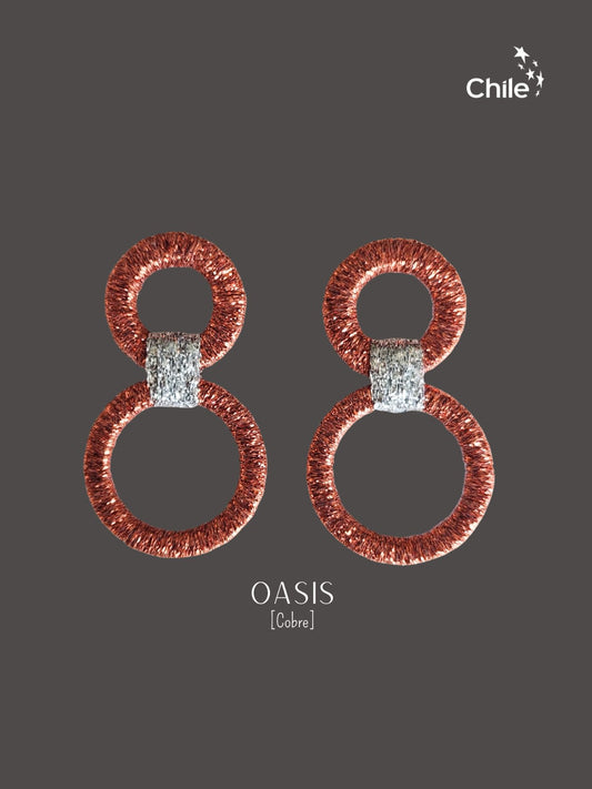 Aros Oasis Cobre X Plateado Base