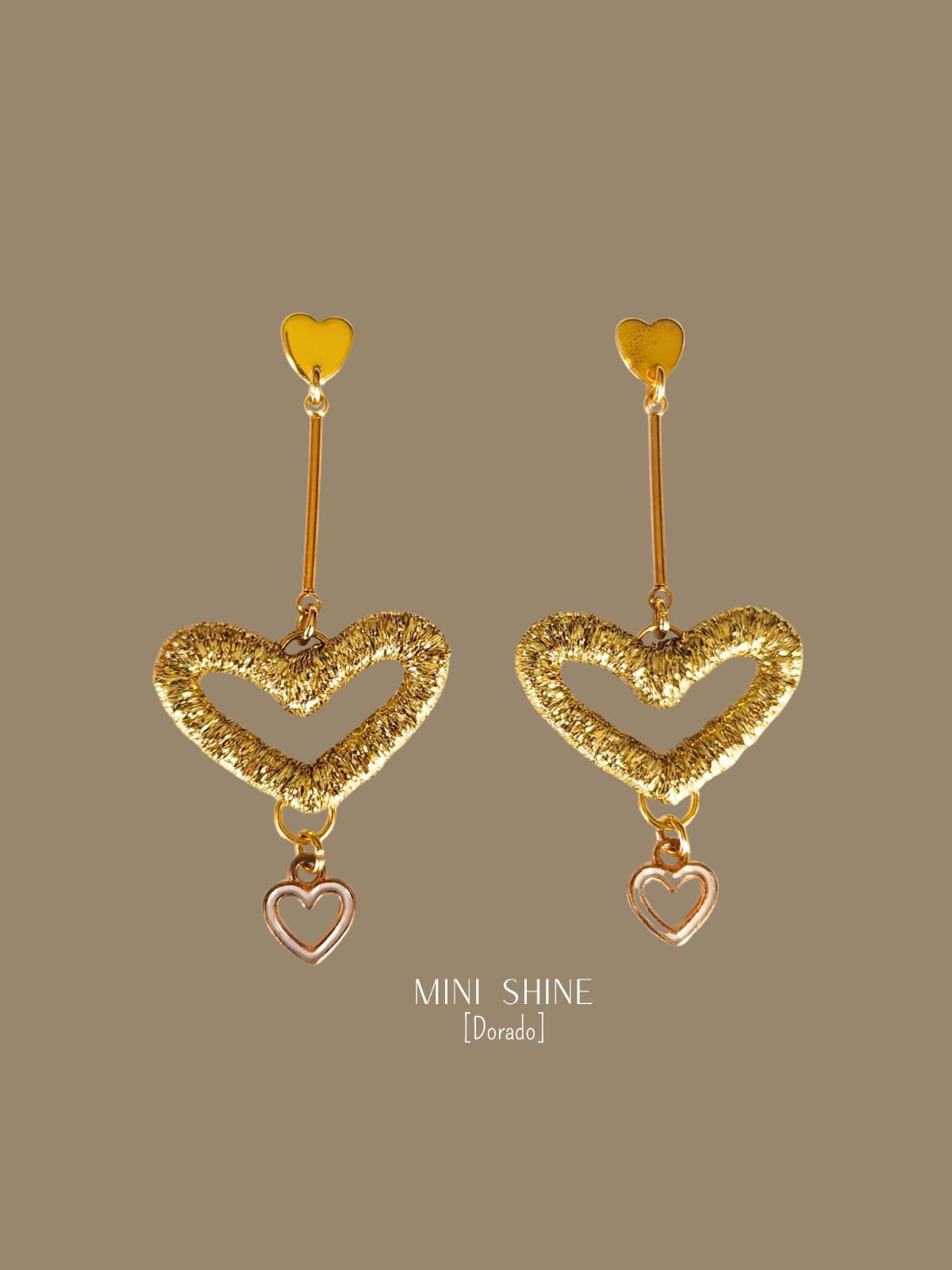 Aros Mini Shine Dorados Base