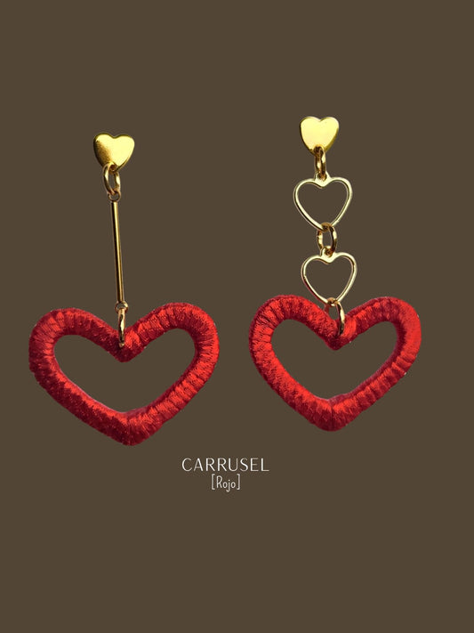 Aros Carrusel Rojo X Dorado Base