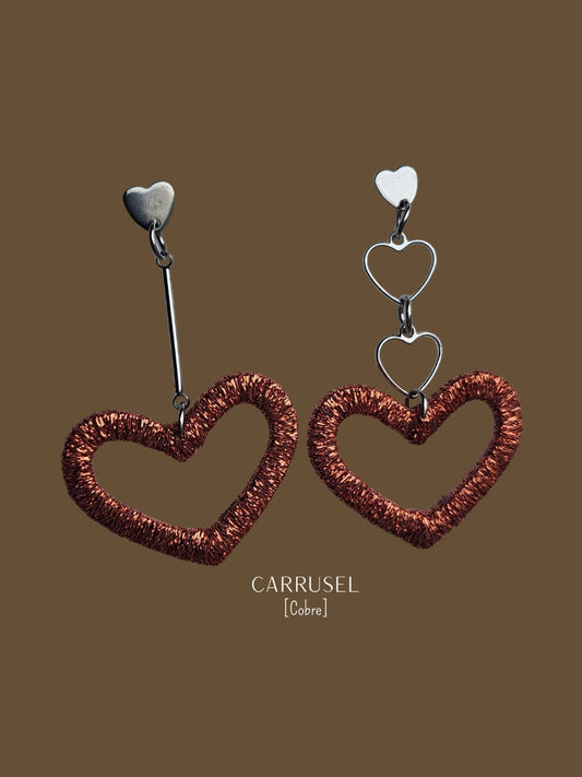 Aros Carrusel Cobre X Plata Base