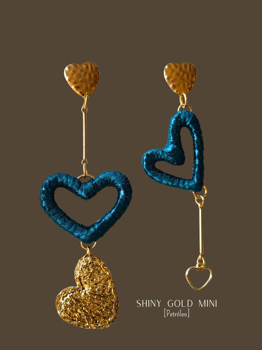 Aros Shiny Gold Mini Petroleo Base