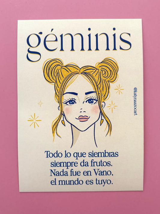 Postales Signos 2026 - Géminis BASE