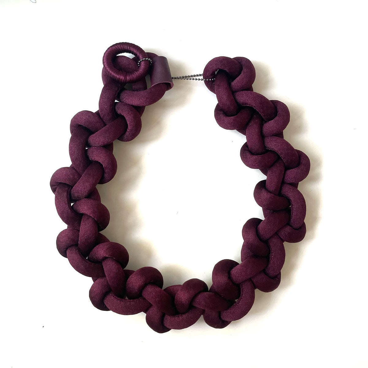 Collar FA! LOOP MAXI Burdeo oscuro