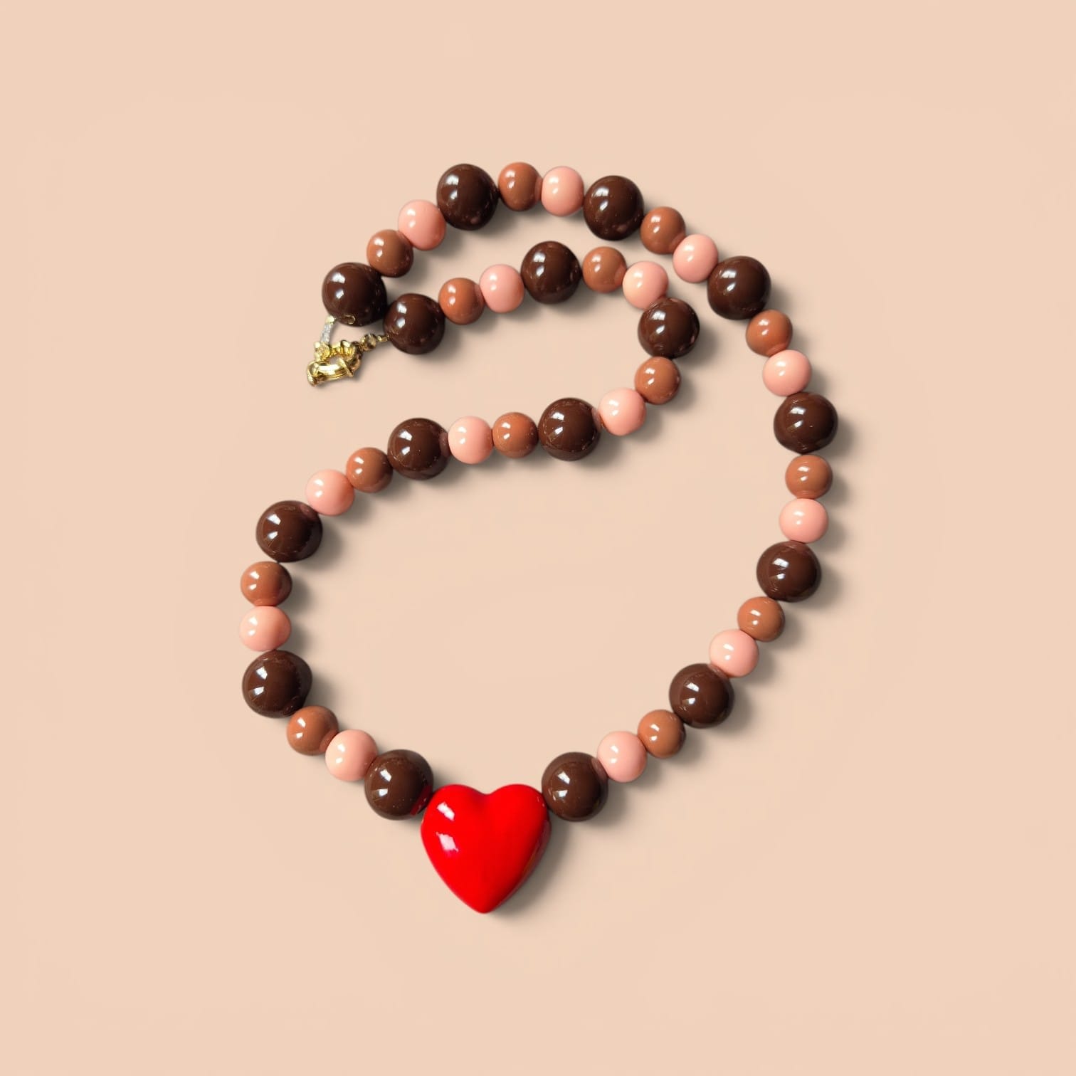 Collar Café/Coral/Corazón – DECATALOGO