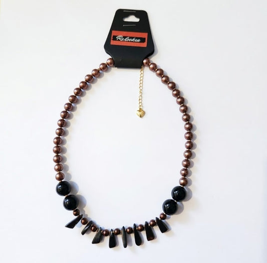 Slim Collar Piedra perlada