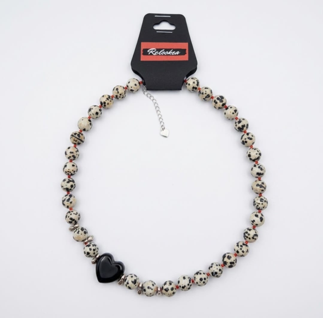 Slim Collar Corazon Negro