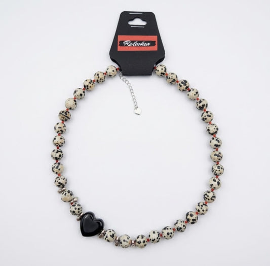 Slim Collar Corazon Negro