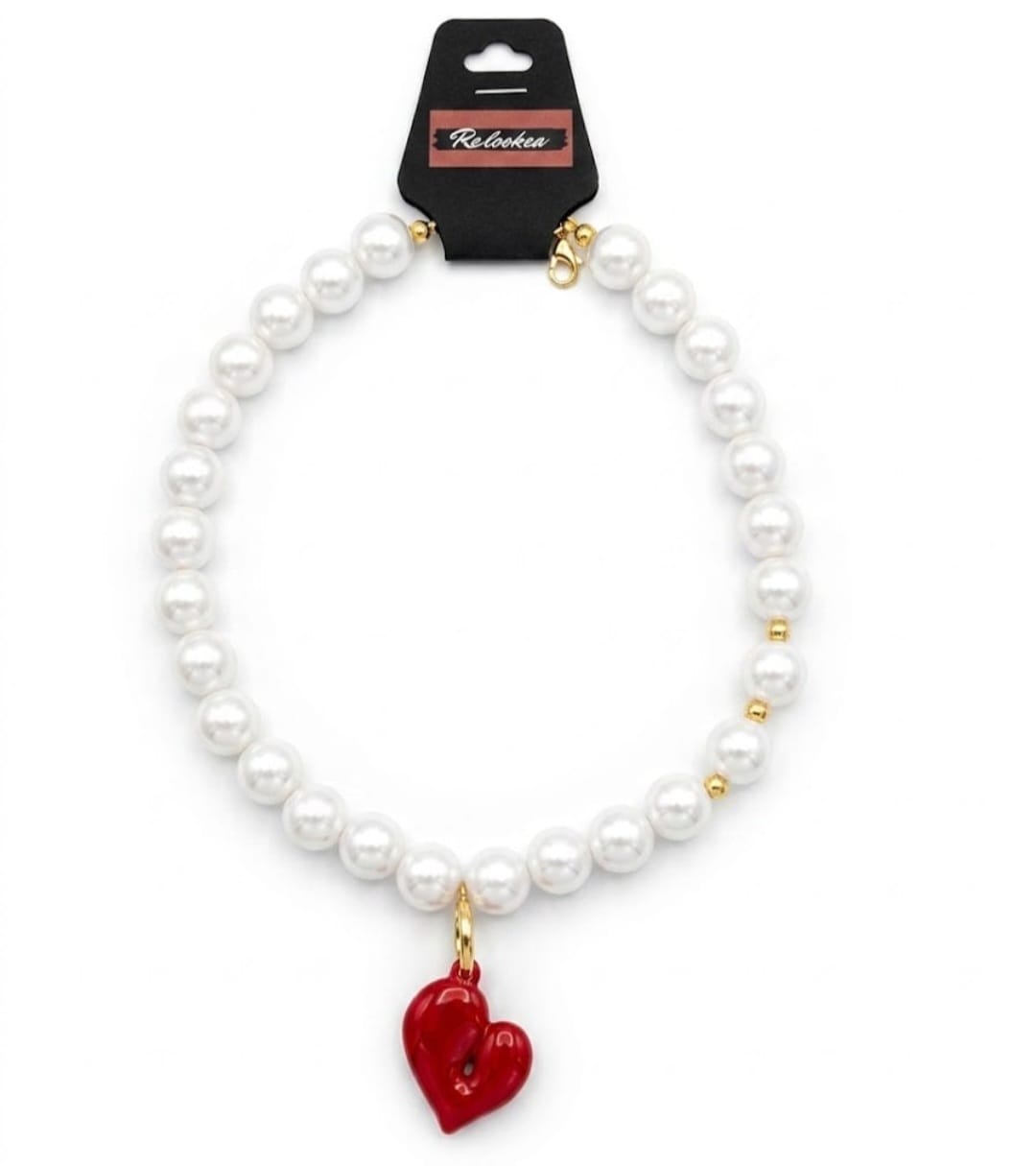 Maxi Collar Corazon Rojo