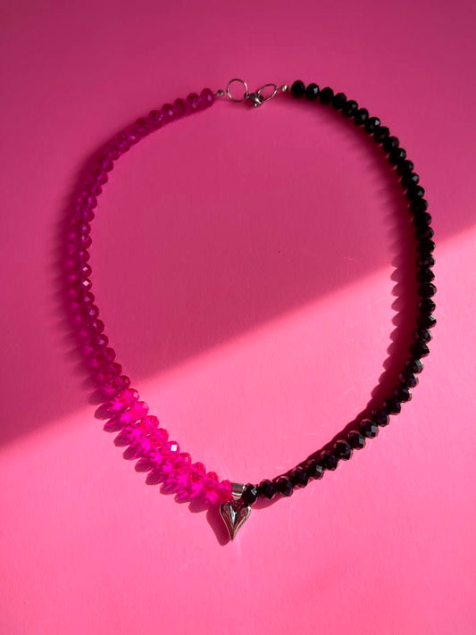 Collar cristal corazón