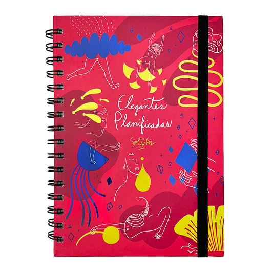 Planner Sol Díaz Elegantes Planificadas Rojo